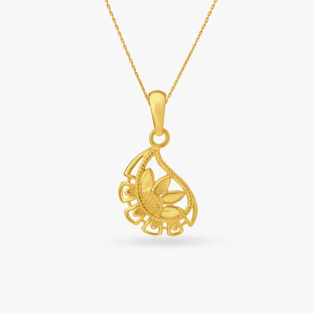Sunflower Pendant and Earrings Set - Image 2
